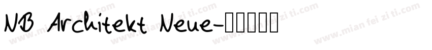 NB Architekt Neue字体转换
